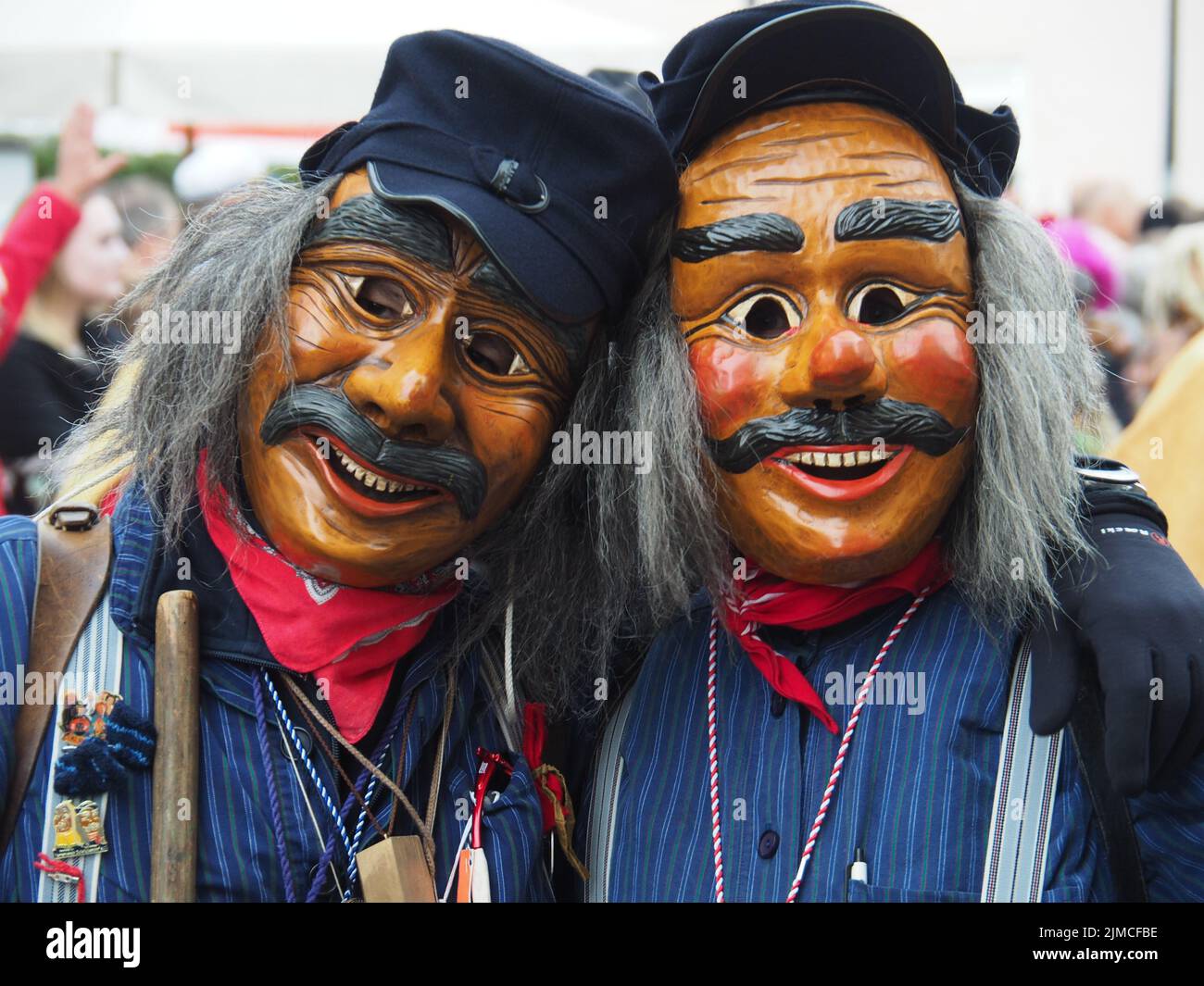 Bachbahner - figures of the swabian-alemannic fasnet. Stock Photo