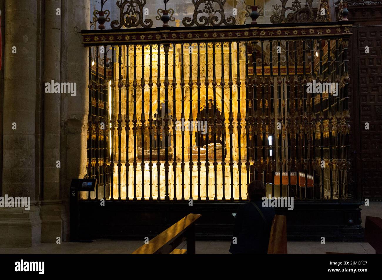 Interior of the Cathedral of Santo Domingo de la Calzada, Spain Stock Photo