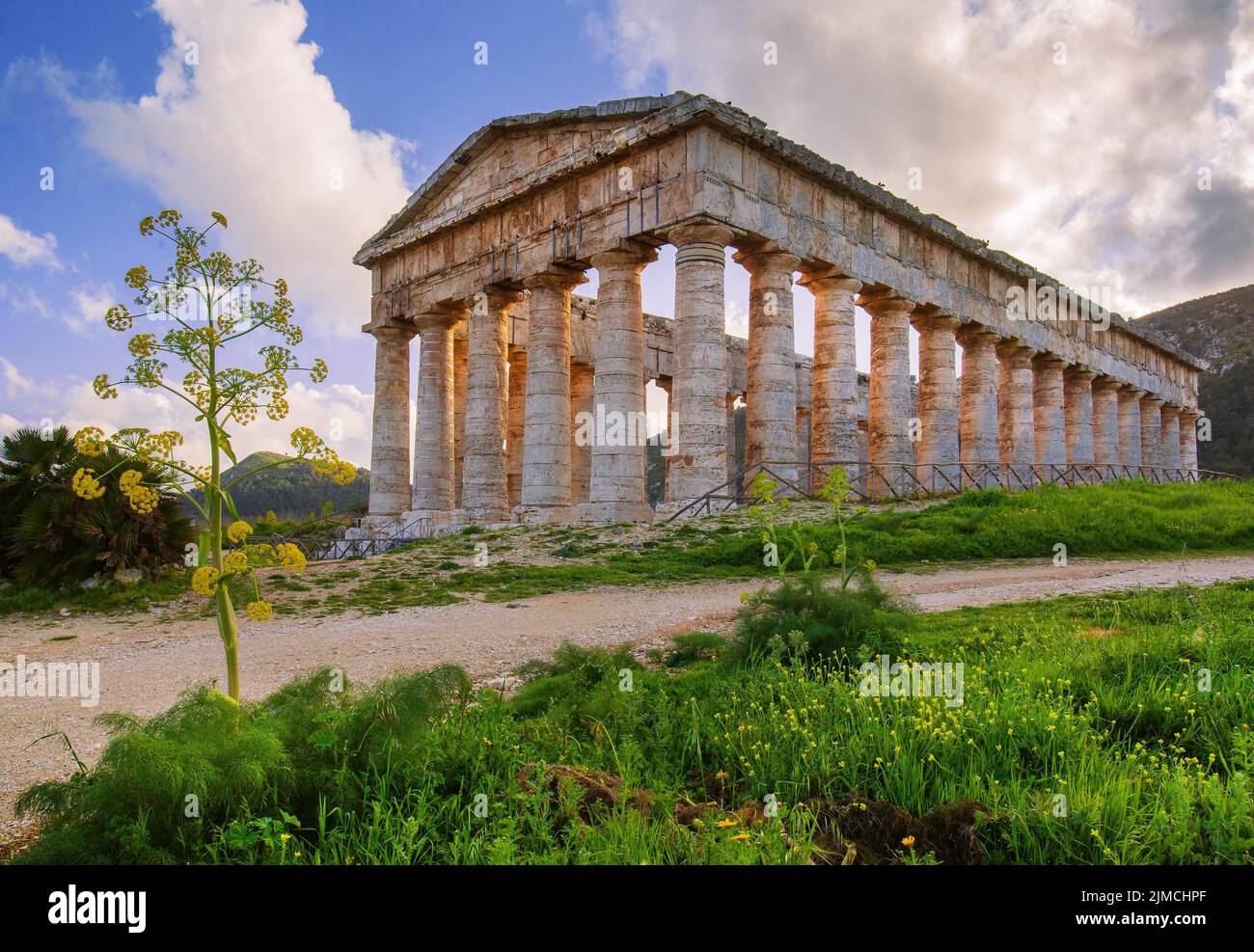 Temple of Segesta, Calatafimi, Northwest, Sicily, Italy Stock Photo