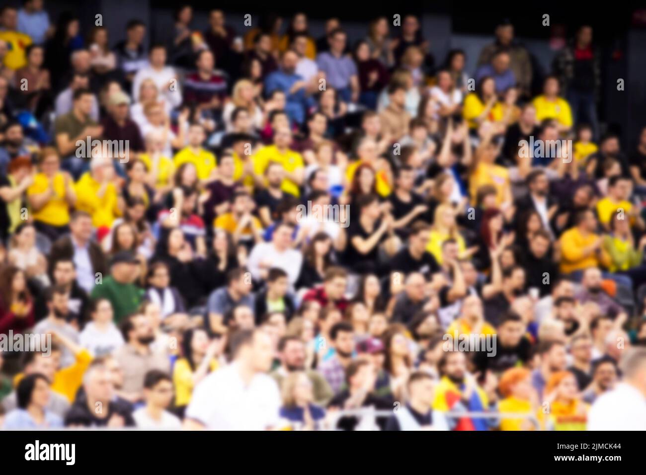 Blurred background of sport fans during a game Stock Photo Alamy