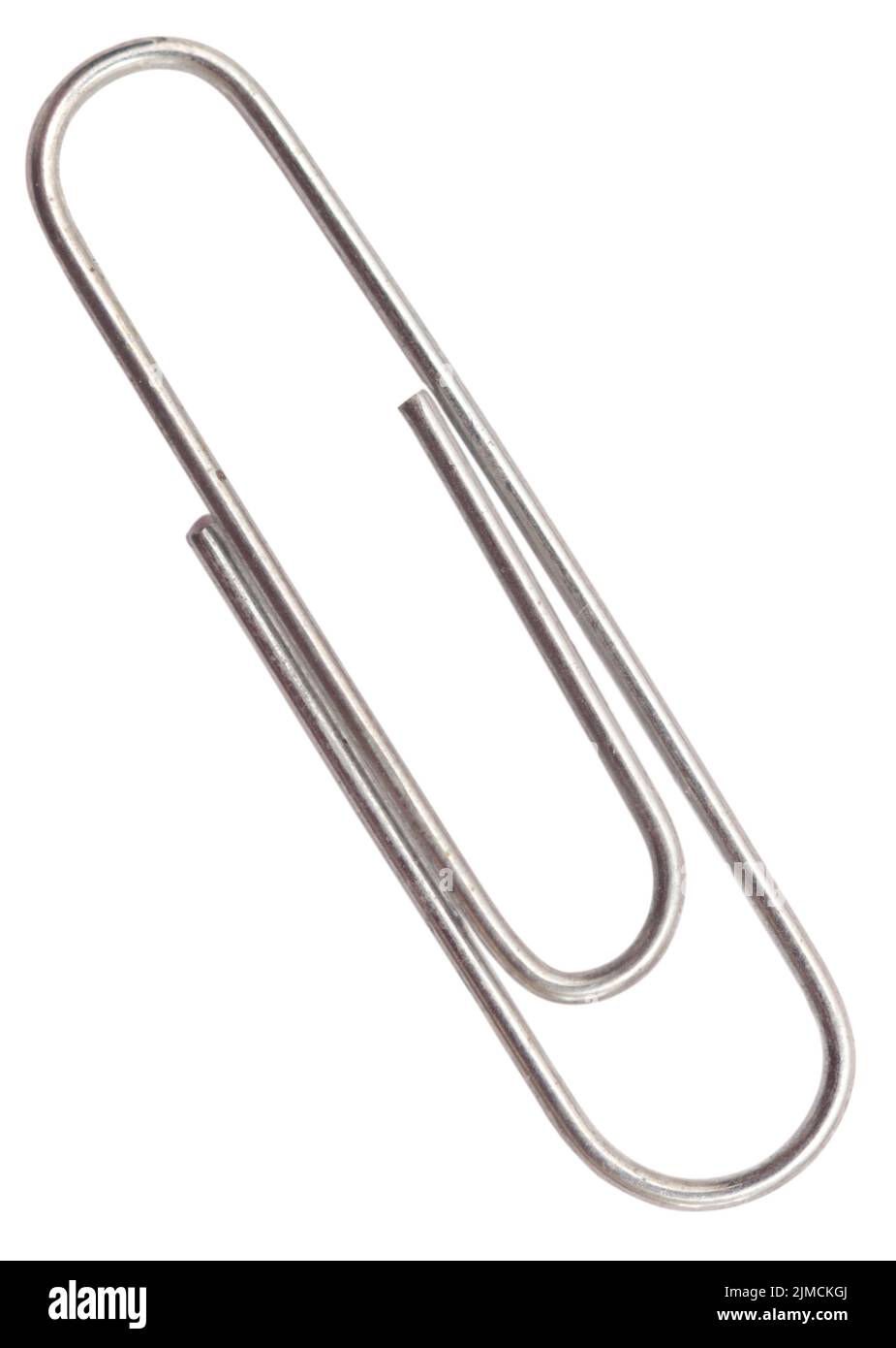 Silver paper clip Cut Out Stock Images Pictures Alamy