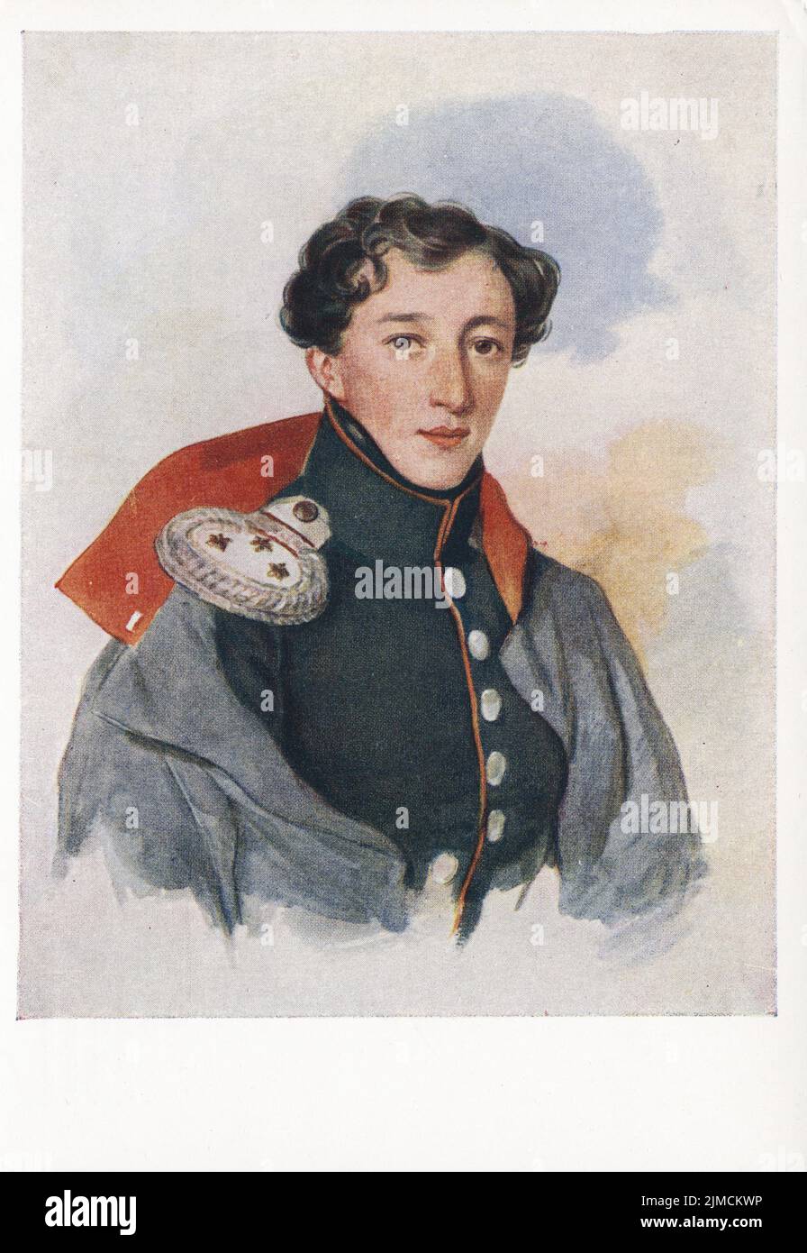 Sokolov Portrait an Unknown officer Stock Photo - Alamy