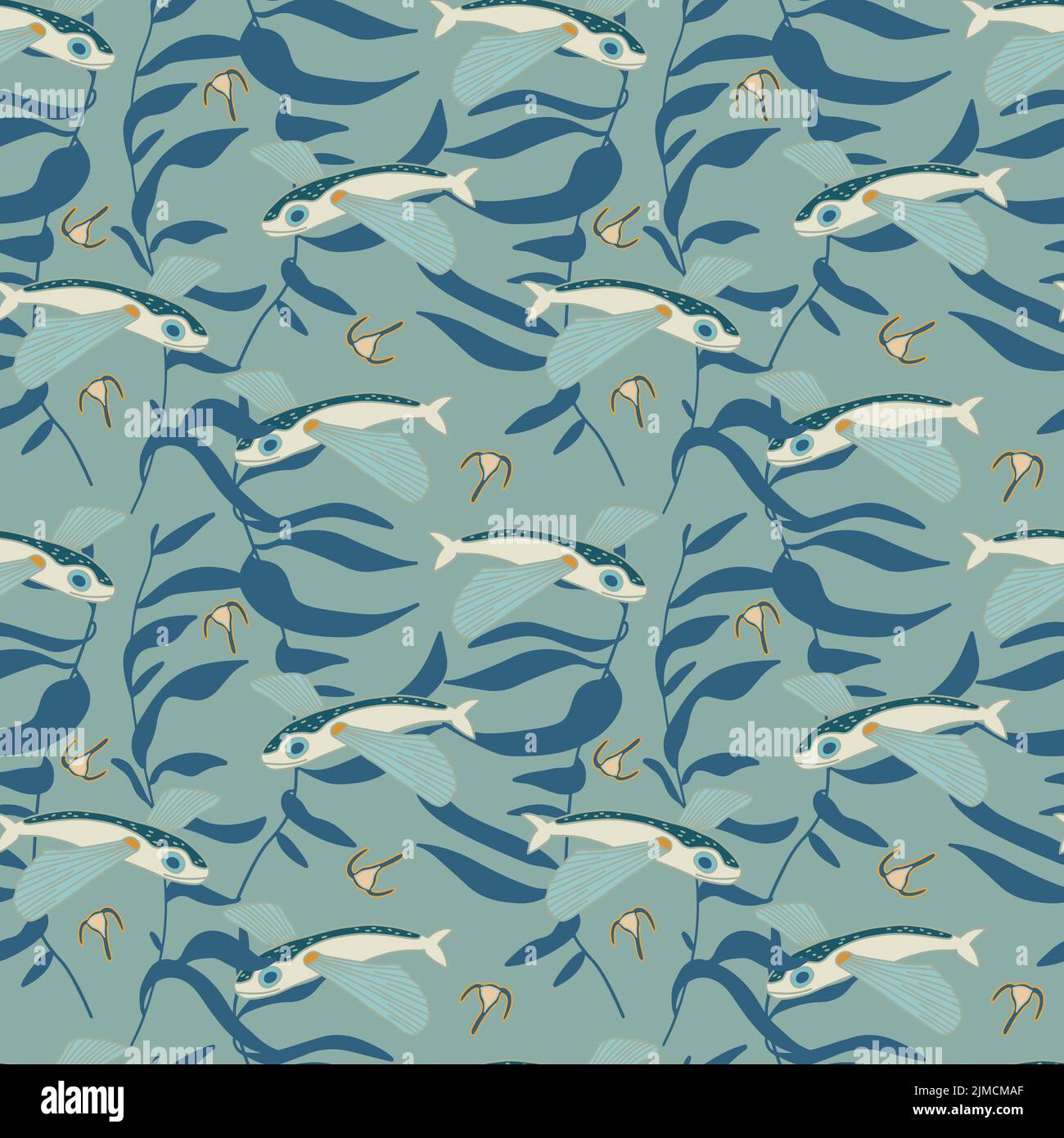 Flying fishes Stock Vector Images - Alamy