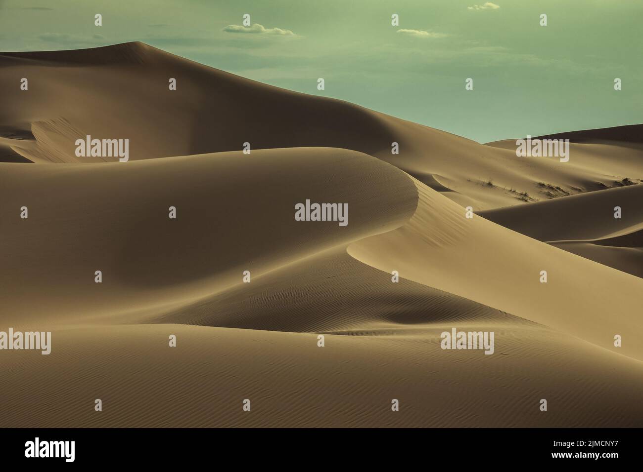 Big sand dune in Sahara desert Stock Photo