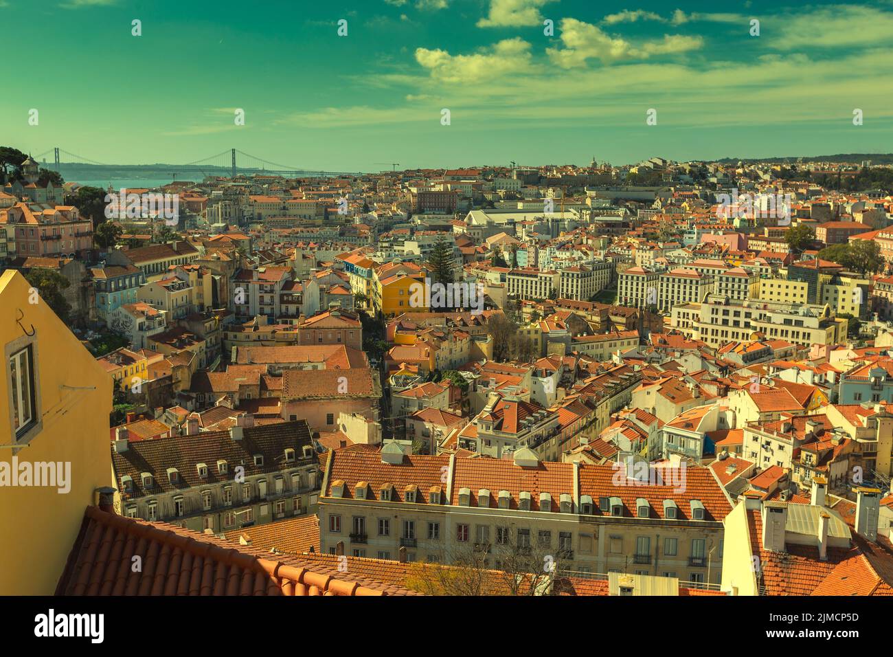 Historic old district Alfama in Lisbon Stock Photo