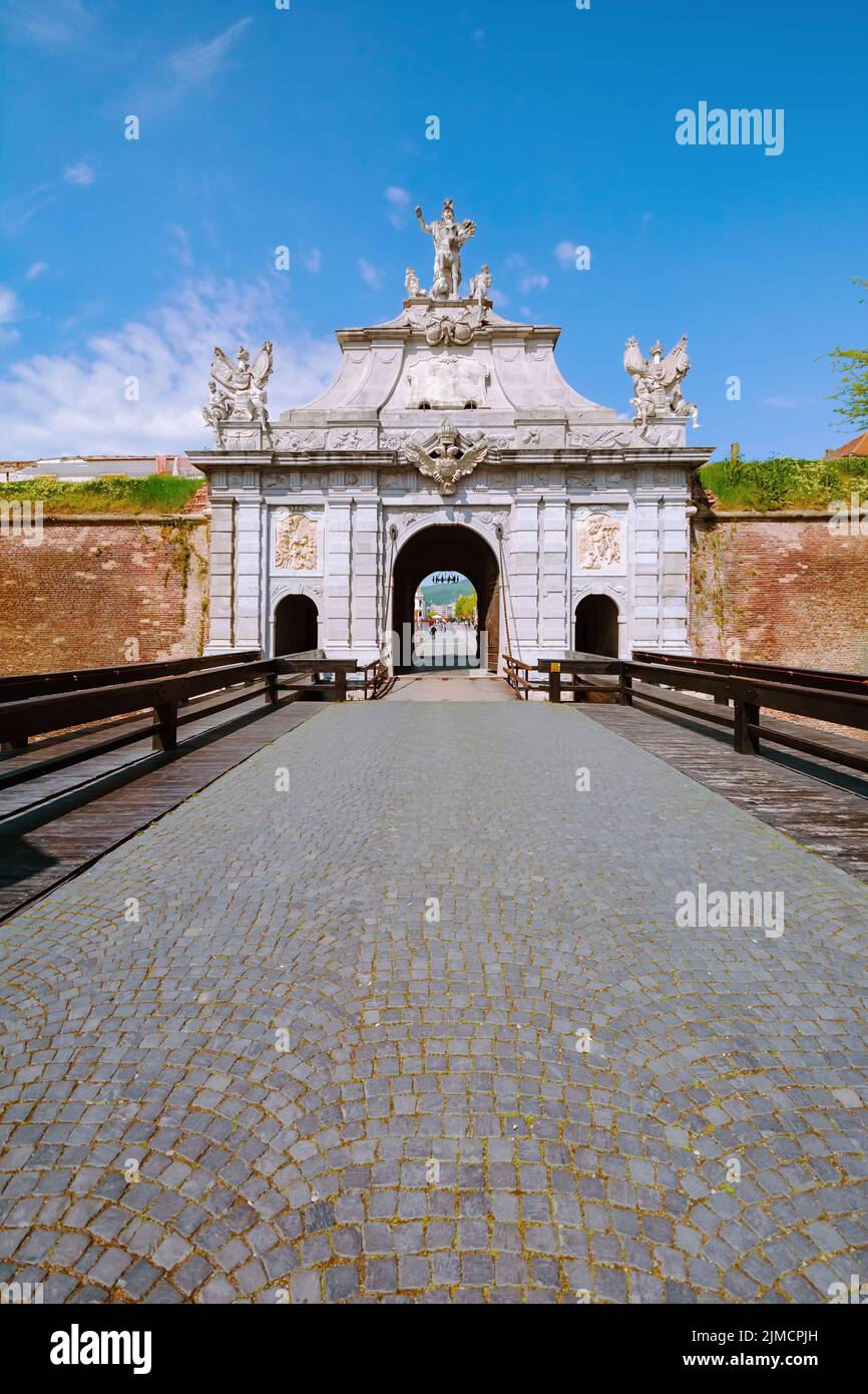 Gates of Alba Carolina Citadel Stock Photo