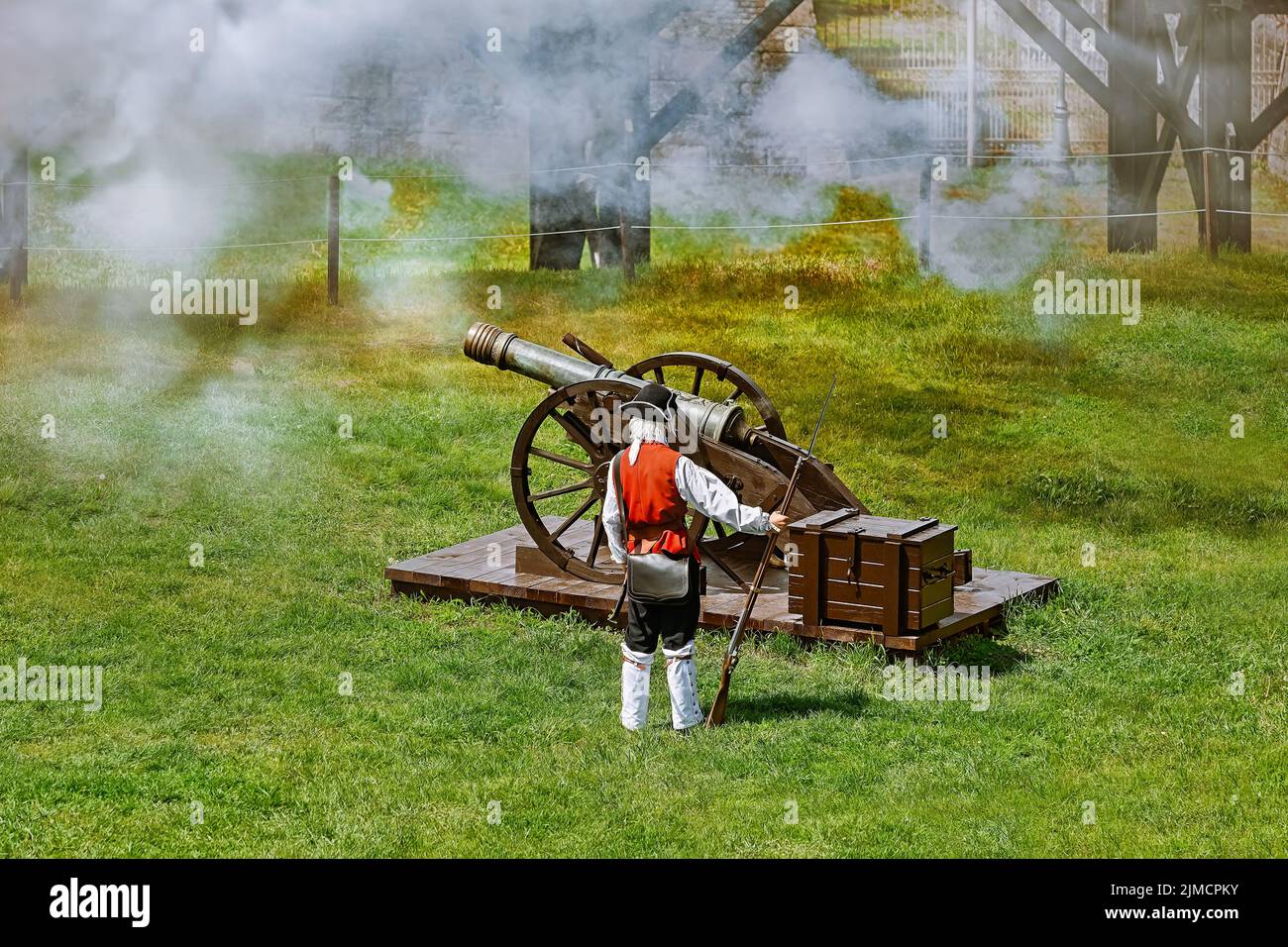 The Cannon is Ready to Shoot Stock Photo Alamy