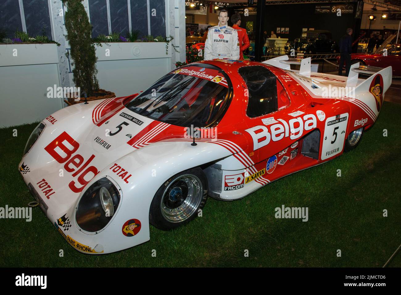 Historic classic racing car Rondeau M378 overall winner 24h Le Mans 1978, 24 hours race of Le Mans, Techno Classica fair, Essen, North Stock Photo