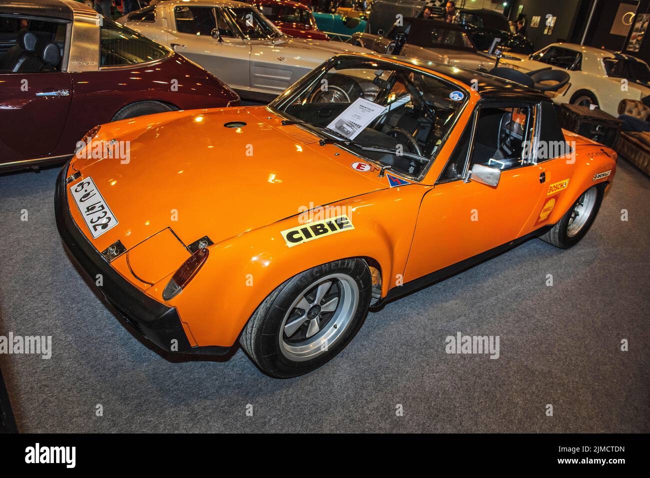 Historic classic sports car Classic Car Porsche 9144 GT with folding