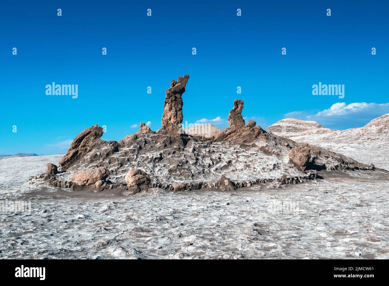 Las Tres Marias landmarks in the Valle de la Luna, San Pedro de Atacama ...