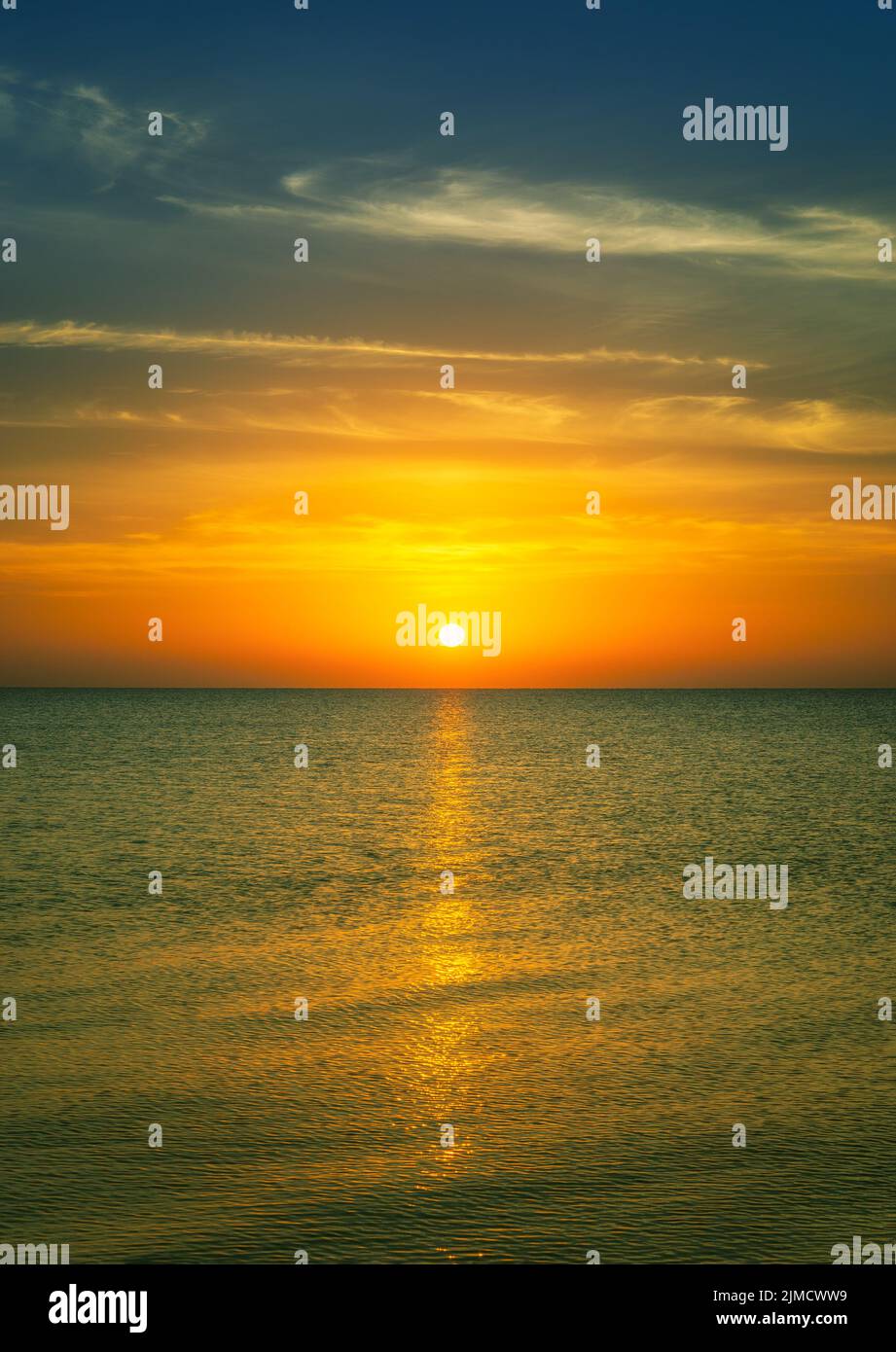Sunrise over sea Stock Photo