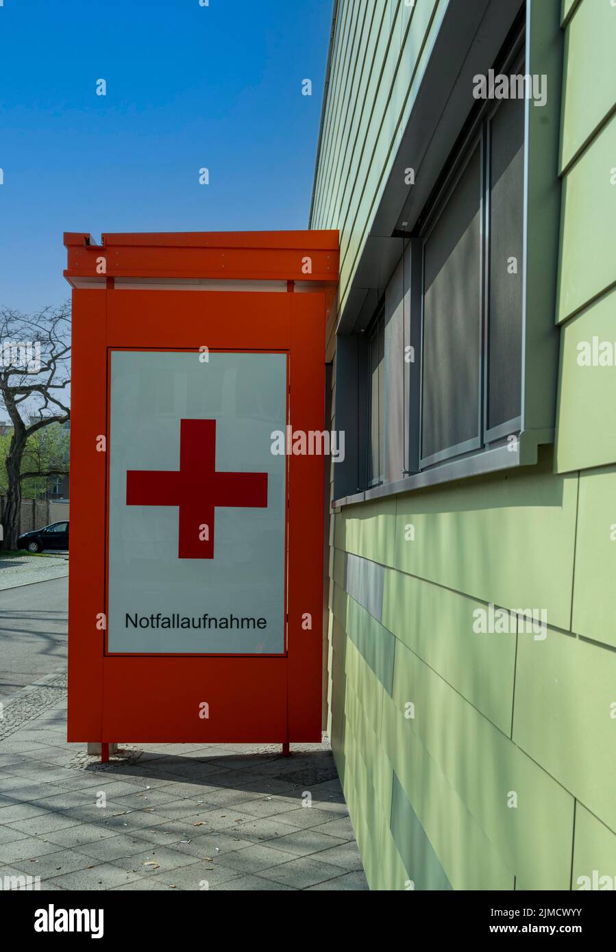 Entrance to the emergency room, Bundeswehrkrankenhaus, Berlin, Germany Stock Photo