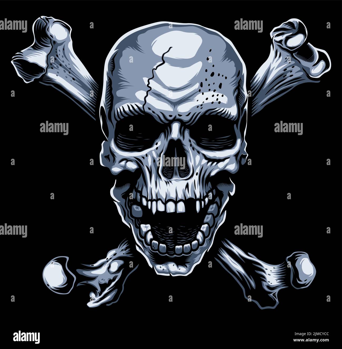 Jolly Roger Mascot Stock Vector Image