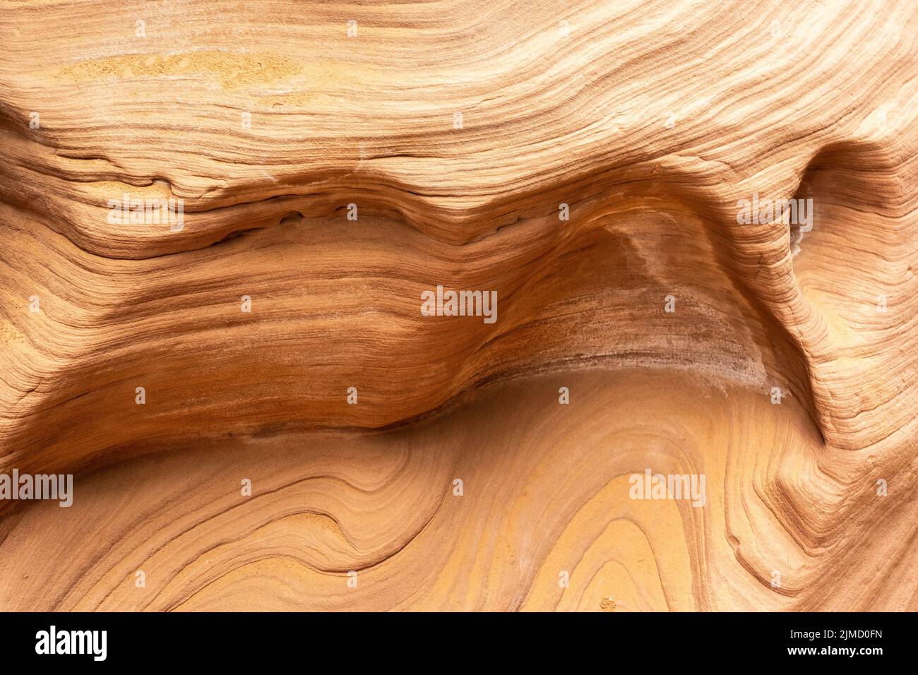 Uneven surface of dry wall of Buckskin Gulch Canyon on sunny day in Utah, USA Stock Photo