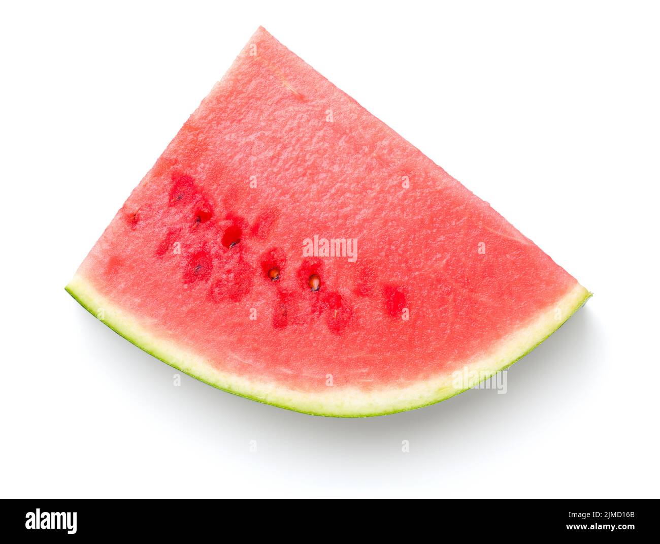 Watermelon Slice Isolated On White Background Stock Photo
