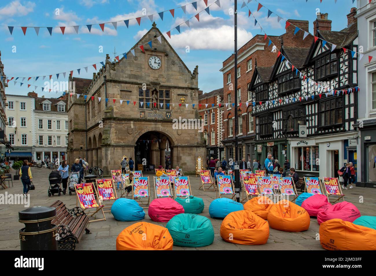 Market Hall, Shrewsbury, Shropshire, England Stock Photo Alamy