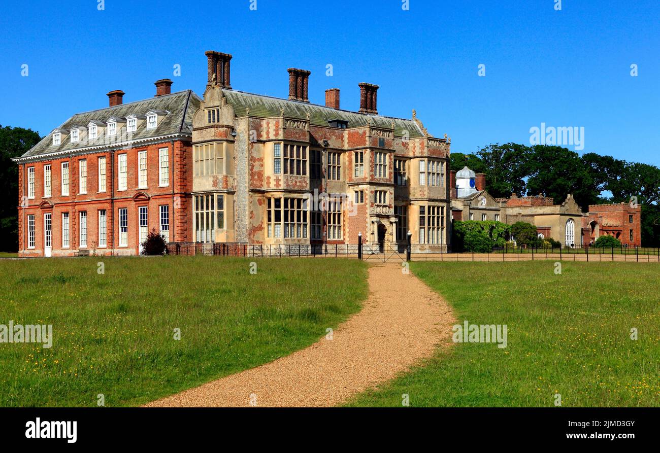 Felbrigg Hall, 17th century, Jacobean mansion, Felbrigg, Norfolk Stock Photo