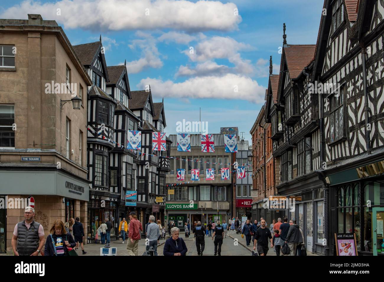 High Street, Shrewsbury, Shropshire, England Stock Photo - Alamy