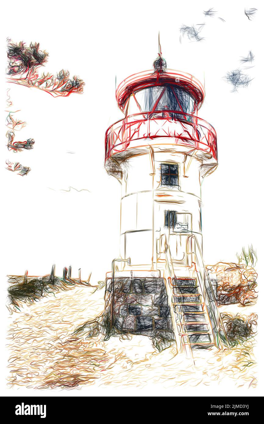 Lighthouse Gellen Stock Photo