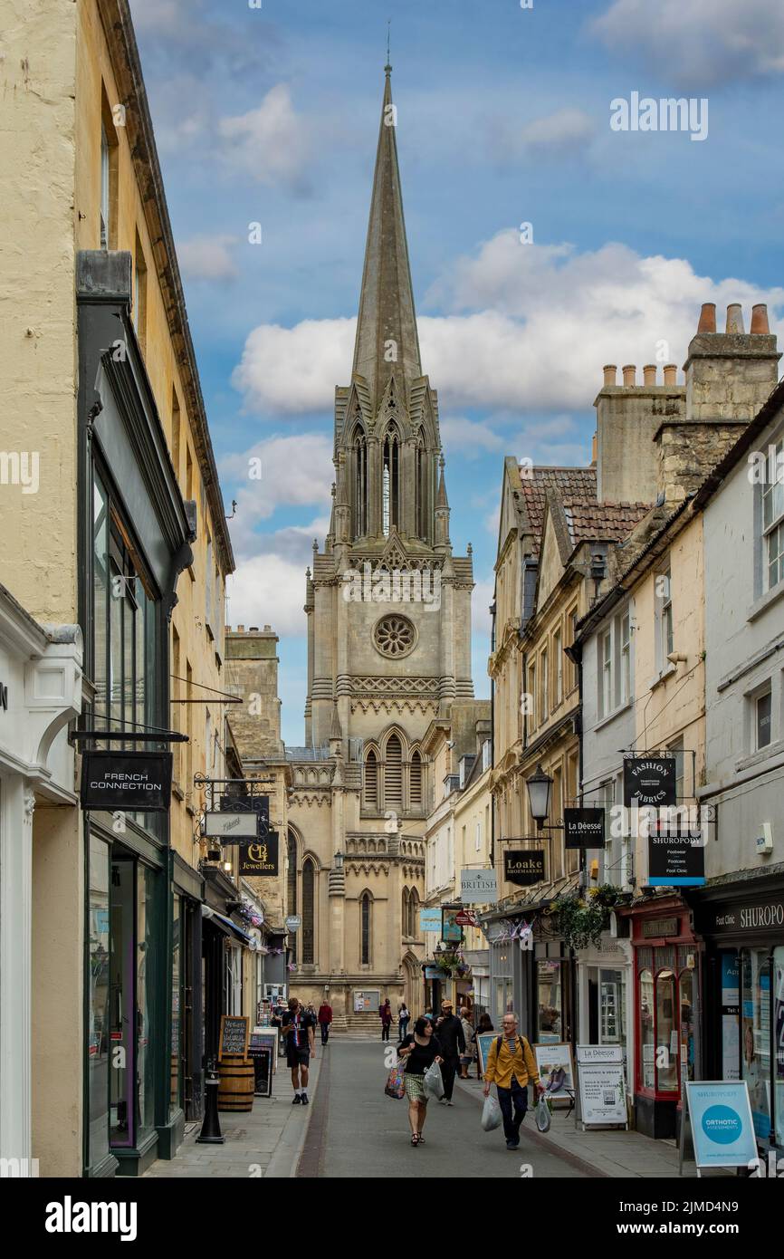 Green Street, Bath, Somerset, England Stock Photo