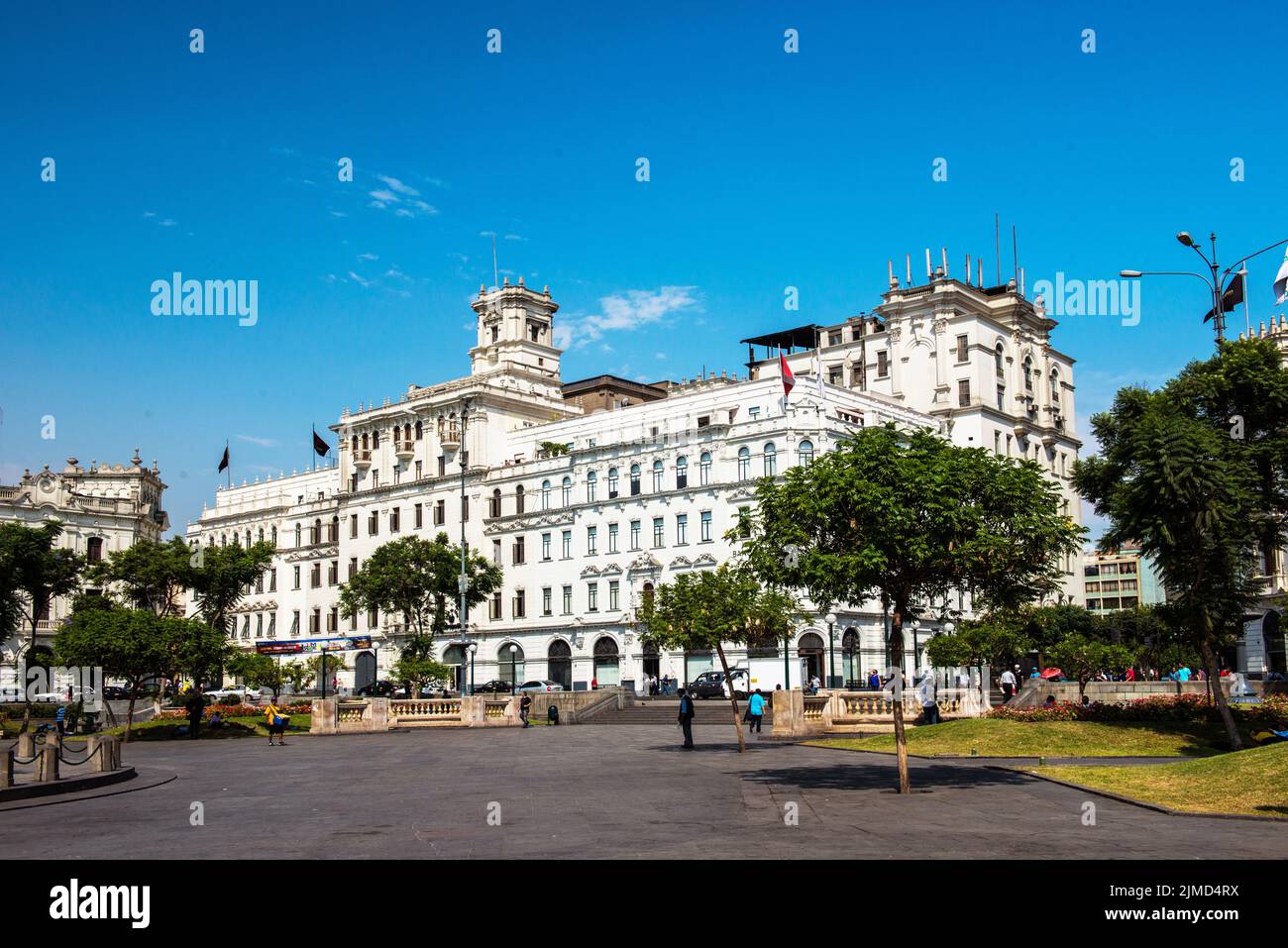 Plaza San MartÃn in Lima, Peru Stock Photo