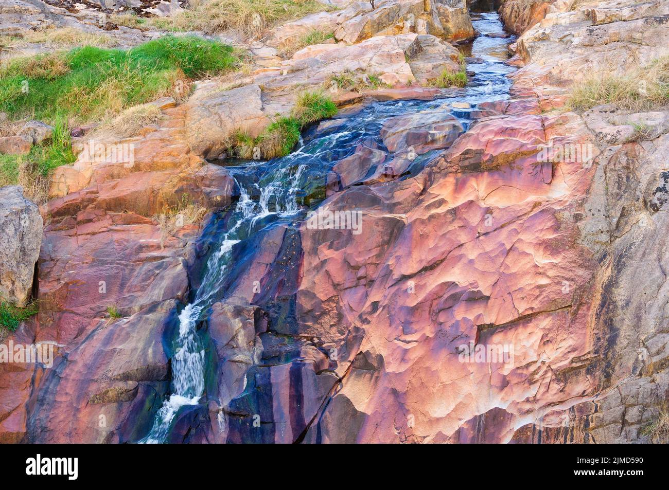 Newtown Falls of Spring Creek - Beechworth, Victoria, Australia Stock Photo