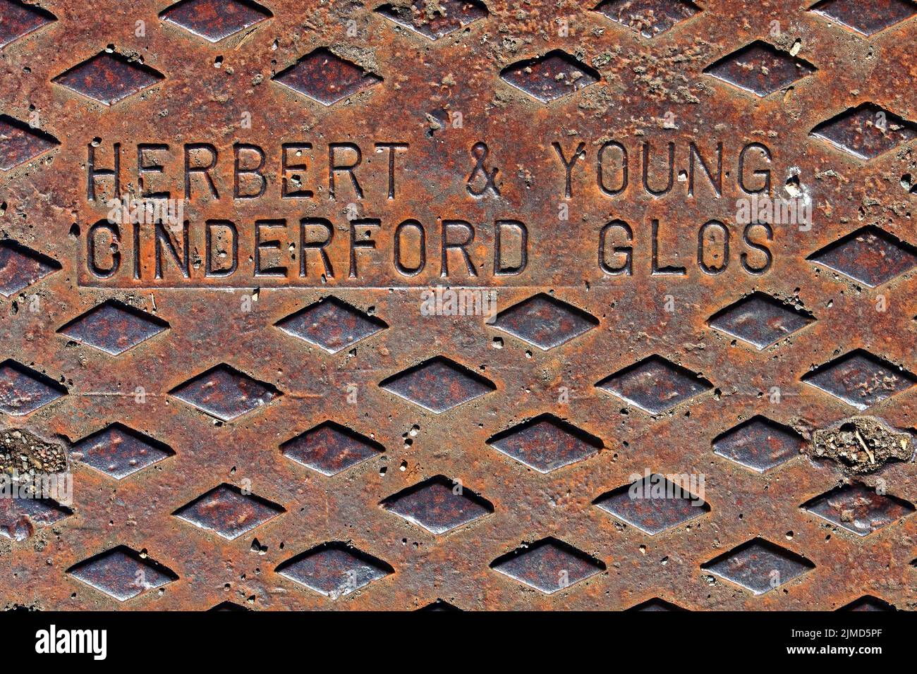Herbert and Young Cinderford Glos grid, Stroud, Gloucestershire, England, UK, GL5 Stock Photo