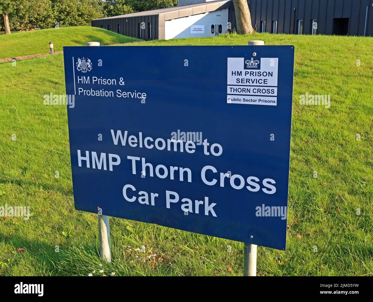 HMP Thorn cross, public sector prisons, Appleton Thorn village, South Warrington, Cheshire, England, UK, WA4 4SN Stock Photo