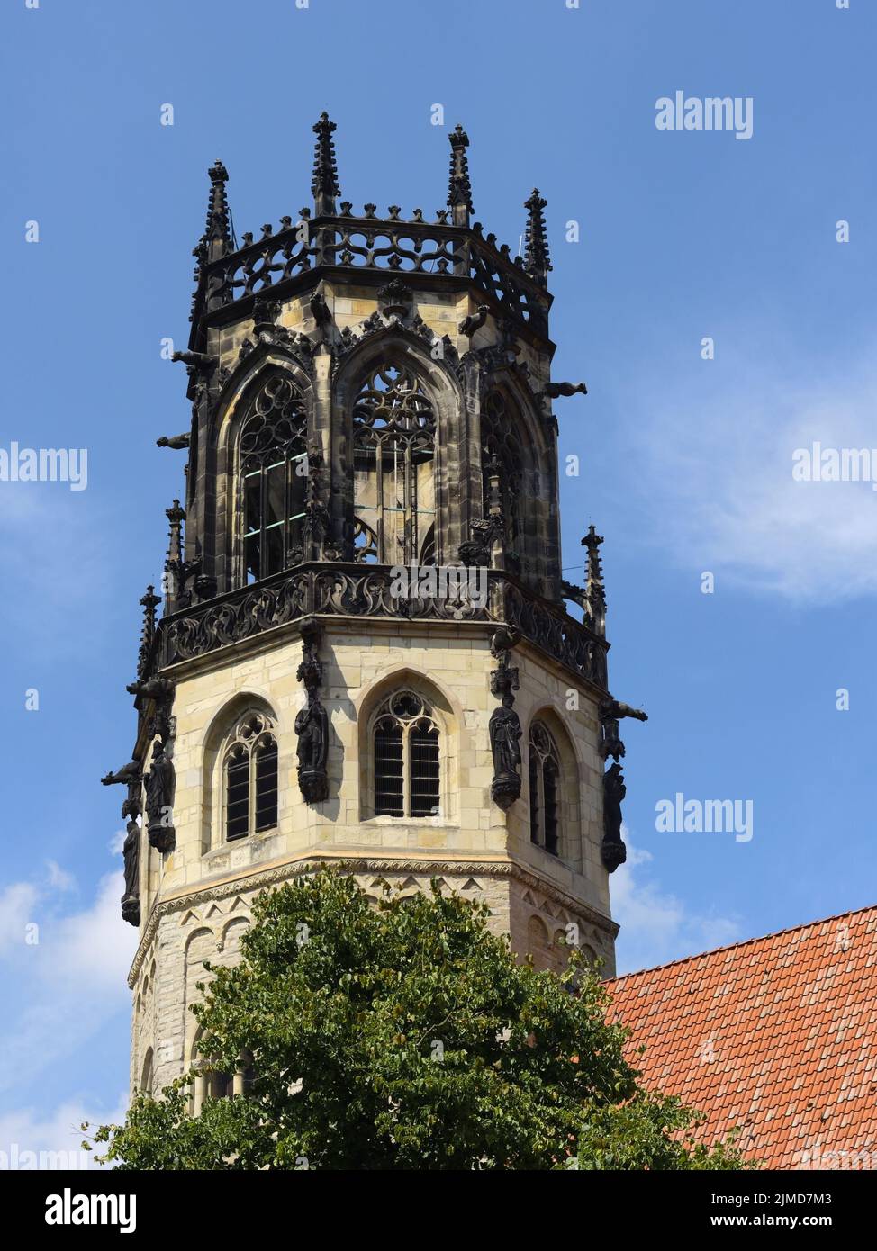 MÃ¼nster - St Ludger's Church, crossing tower, Germany Stock Photo