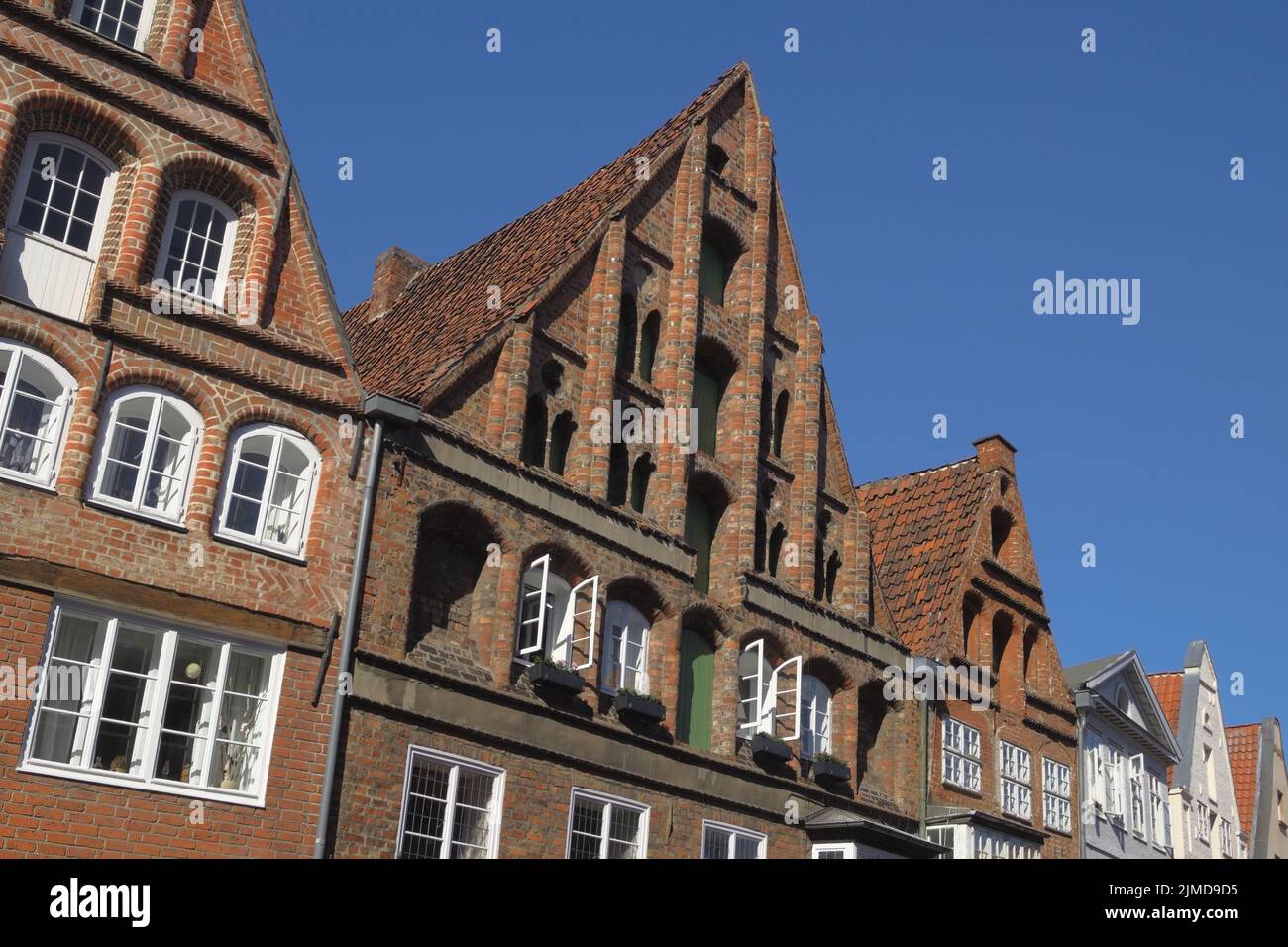 LÃ¼neburg - Old town houses, Germany Stock Photo