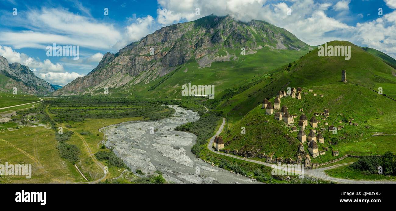 Dead Town Dargavs In North Ossetia Stock Photo