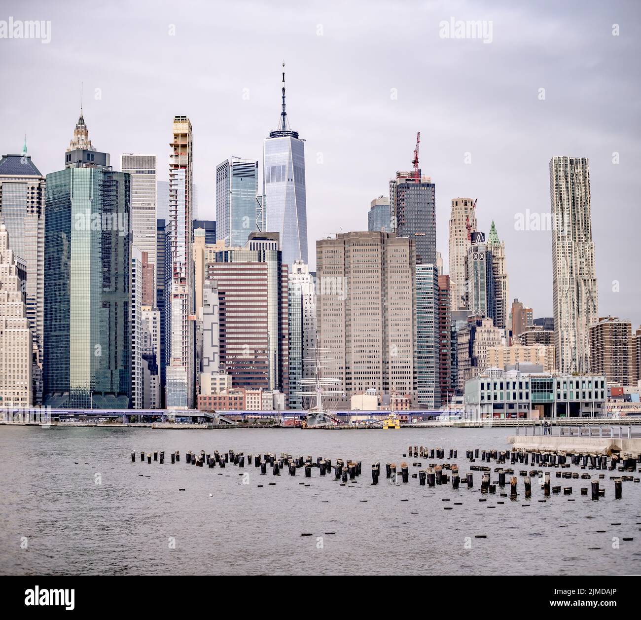 New york city skyline on a cloudy day Stock Photo - Alamy