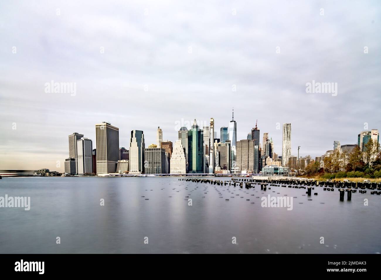 New york city skyline on a cloudy day Stock Photo - Alamy