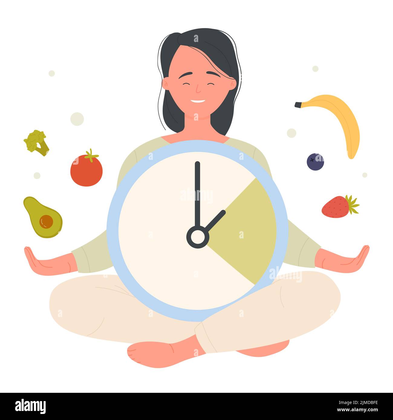 Balanced healthy nutrition. Weight loss diet, vitamins and minerals