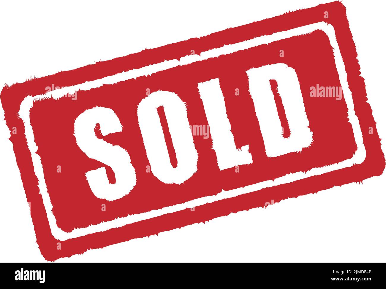 A Sold grunge stamp isolated on white background Stock Vector Image ...