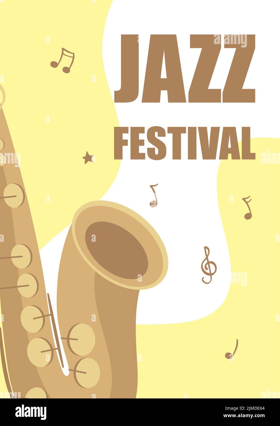 festival jazz with saxophone poster Stock Vector Image & Art Alamy