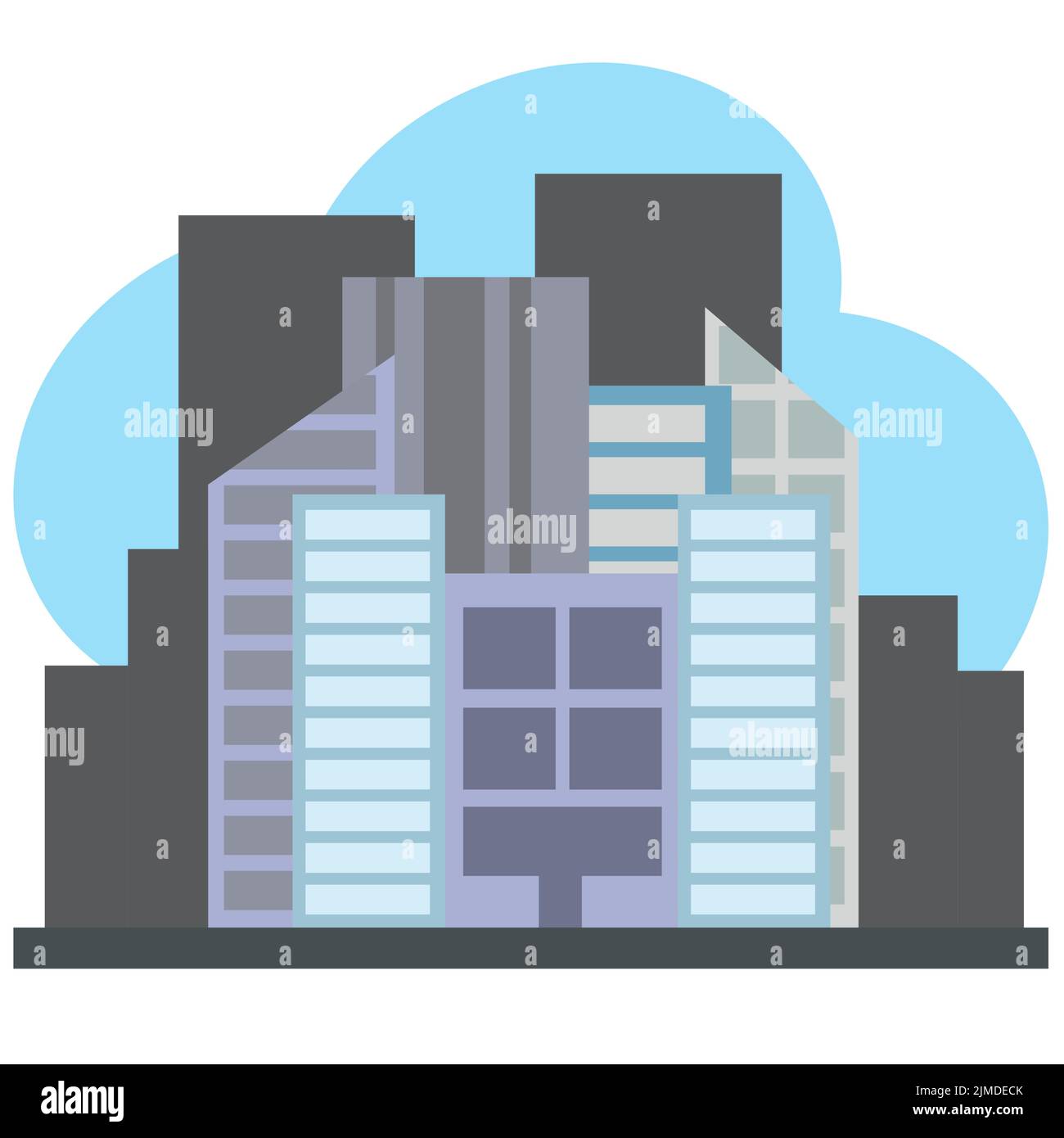 An illustration of a building isolated on white background Stock Vector ...