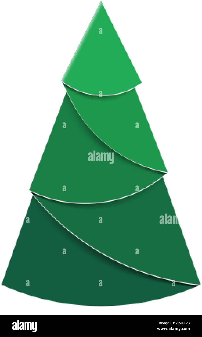 Folded paper christmas decorations Stock Vector Images - Alamy