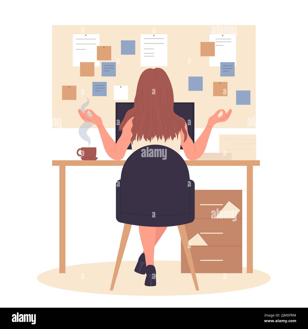 Time management organizer desk. Planning tasks schedule, to do list ...