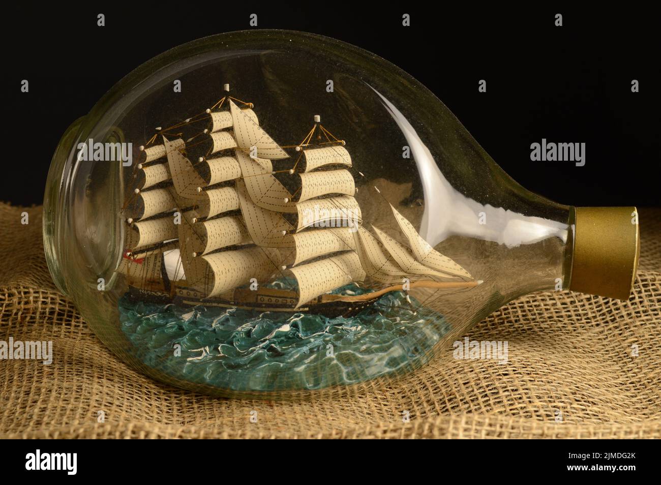 Ship In A Bottle Stock Photo Alamy