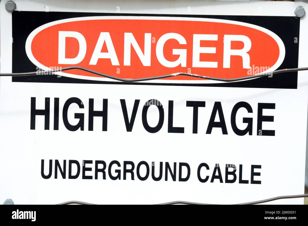High Voltage Signage Stock Photo Alamy