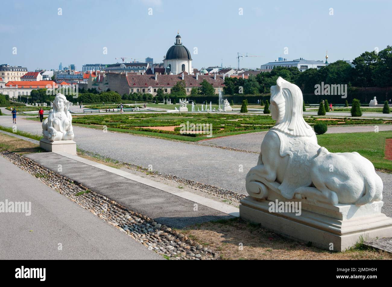 Belvedere Garden, Vienna, Austria Stock Photo Alamy