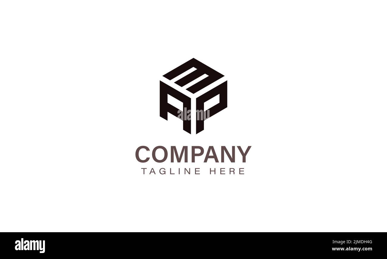 Letter MAP Logo, Three Letter Logo, Alphabet M A P Hexagon Shape Vector