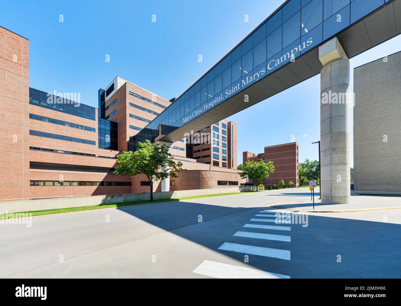 Saint Marys Mayo Clinic Hospital in Rochester, MN Stock Photo