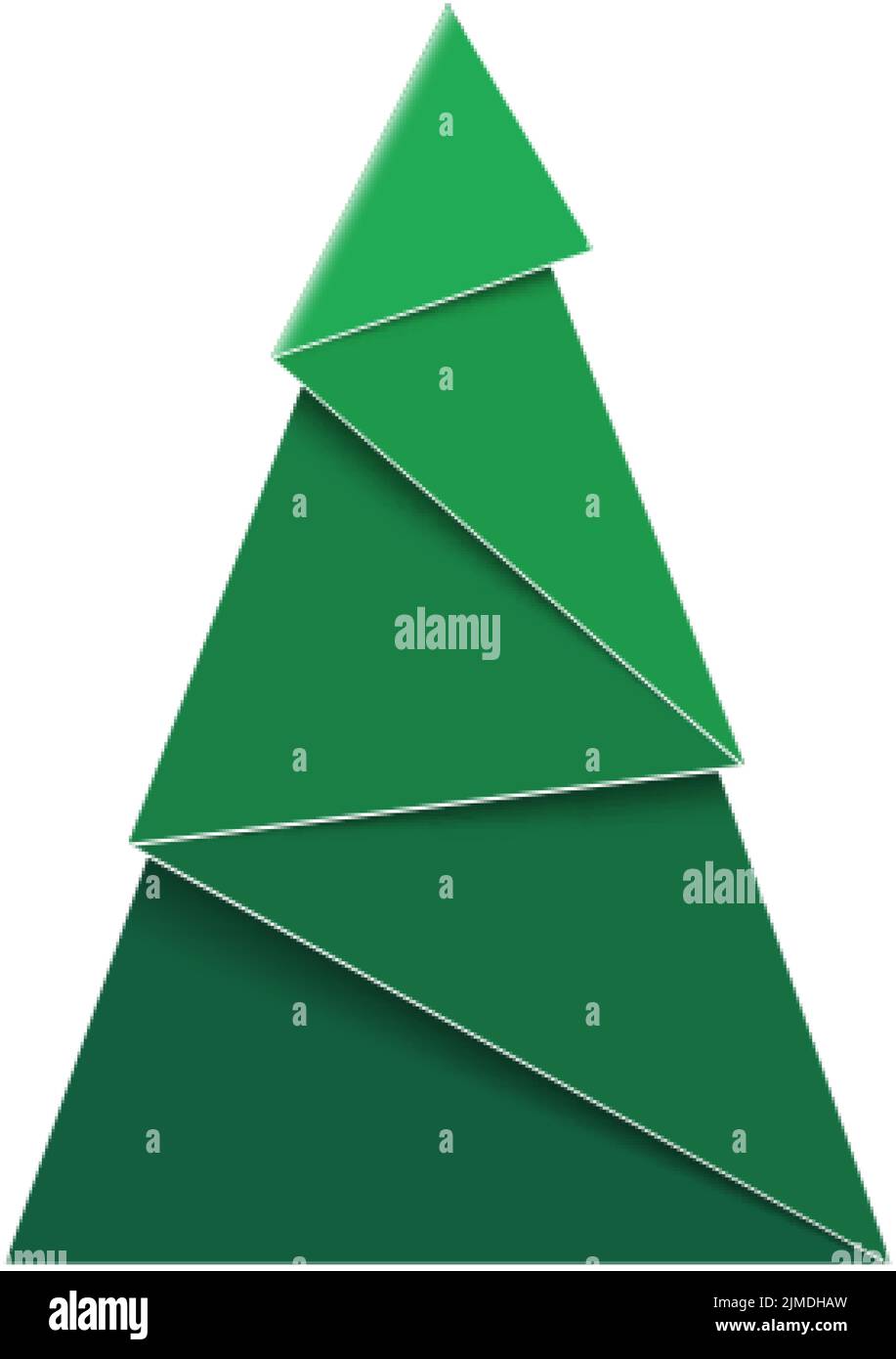 Paper Christmas Tree Green Origami Fir Ornament Stock Vector Image paper-christmas-tree-green-origami-fir-ornament-stock-vector-image