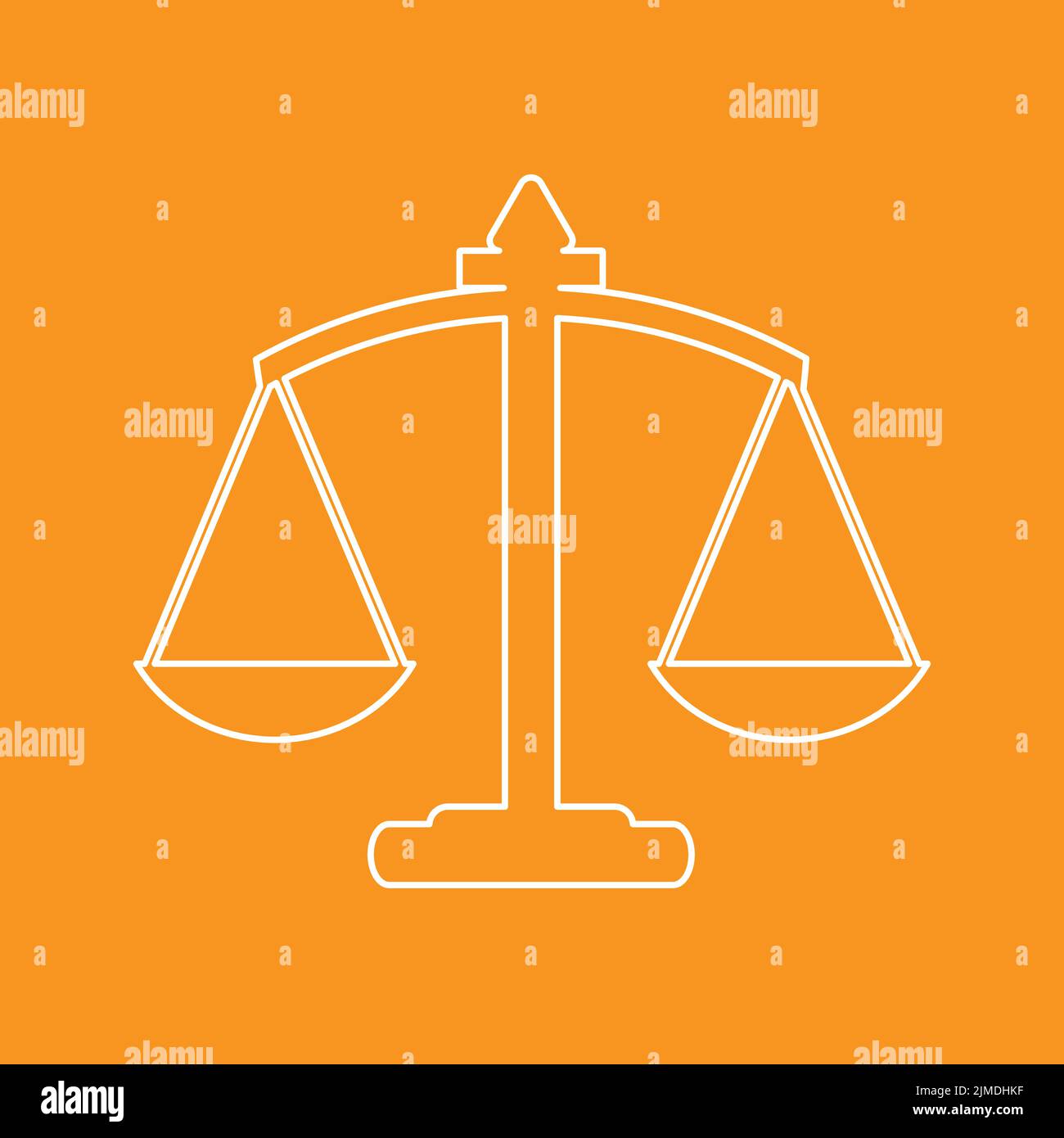 Law or justice concept scales icon with line style Stock Vector Image ...
