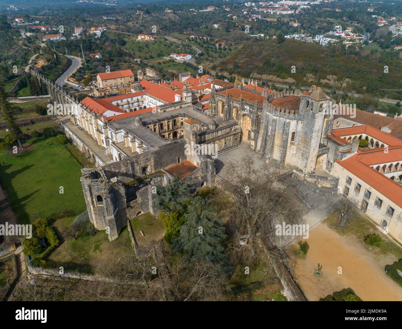 Monastery Convent of Christ in Portugal Stock Photo