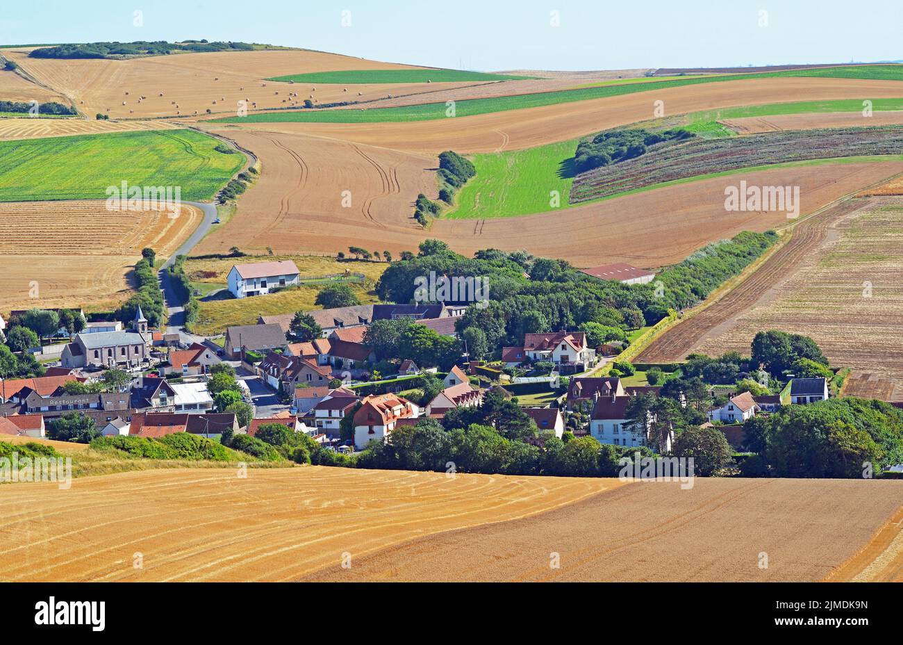 Village Escalles, near Calais, Picardie,  France Stock Photo