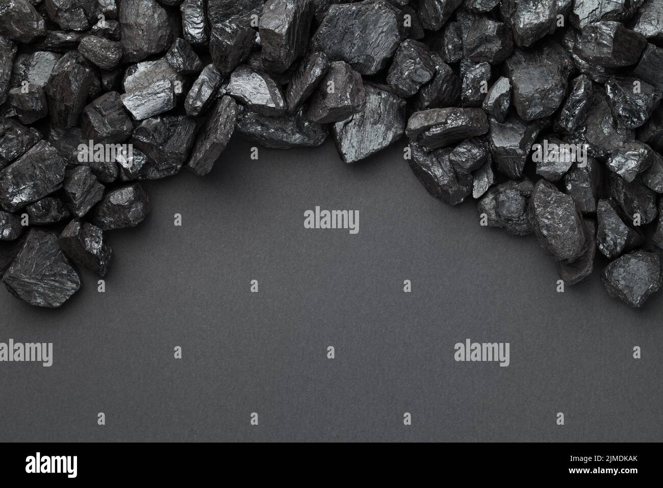 Black Coal Border Over Dark Background Stock Photo Alamy