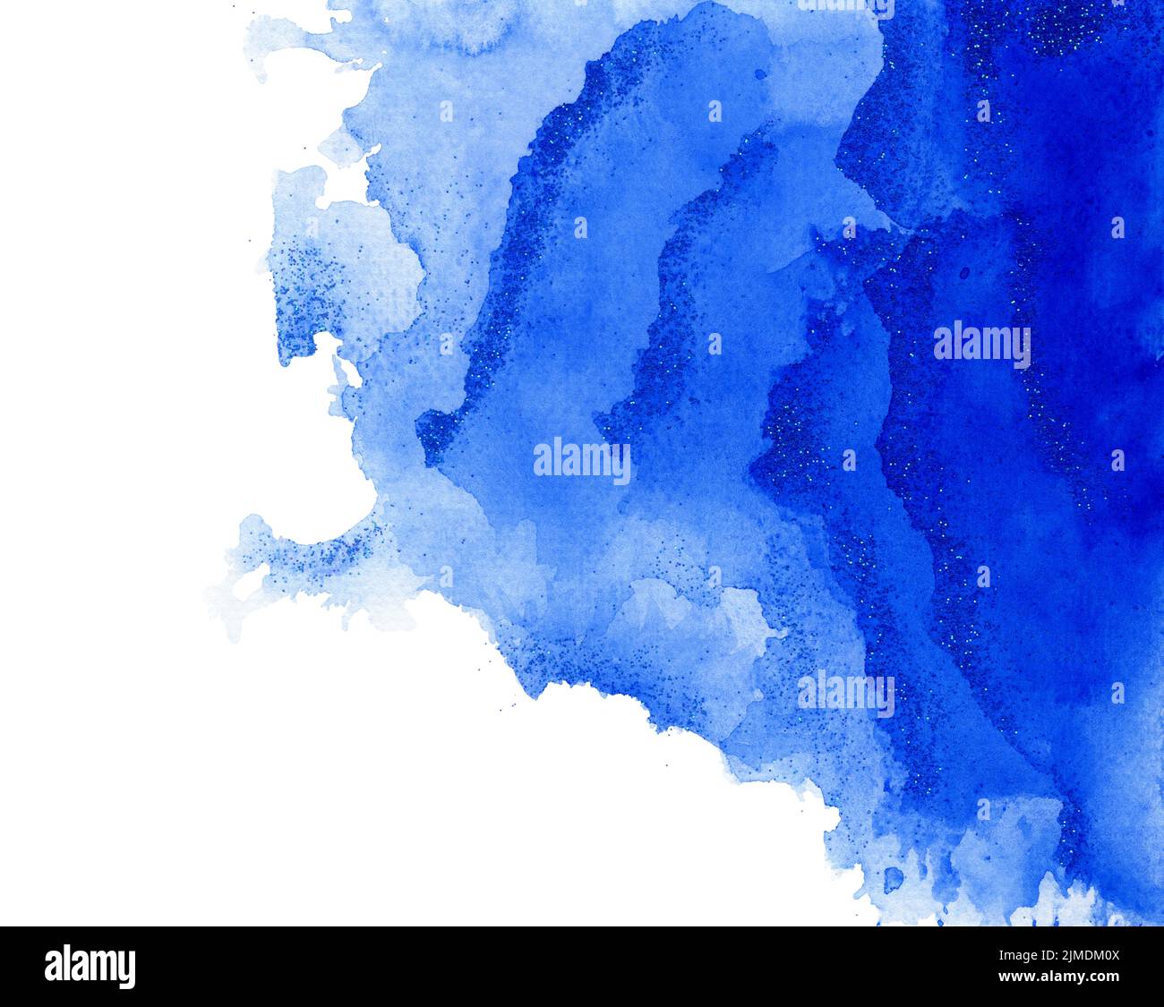 Abstract Blue Watercolor Splash Art Stock Photo Alamy